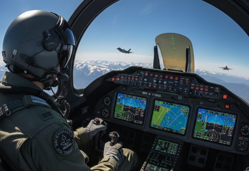 cockpit d'un avion de chasse